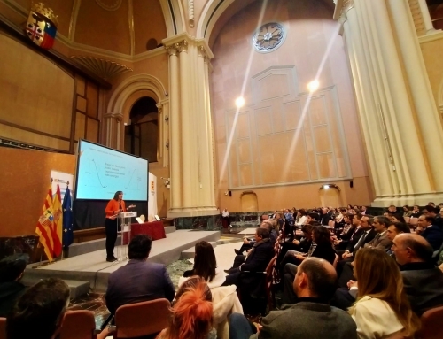 Alicia Valero realiza la ponencia magistral del acto de entrega del Sello Aragón Circular